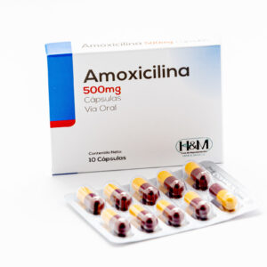 0736372692108-AMOXICILINA-500-mg-BLISTER- Amoxicilina - Antibiótico penicilínico para el tratamiento de infecciones bacterianas sensibles bajo prescripción médica.