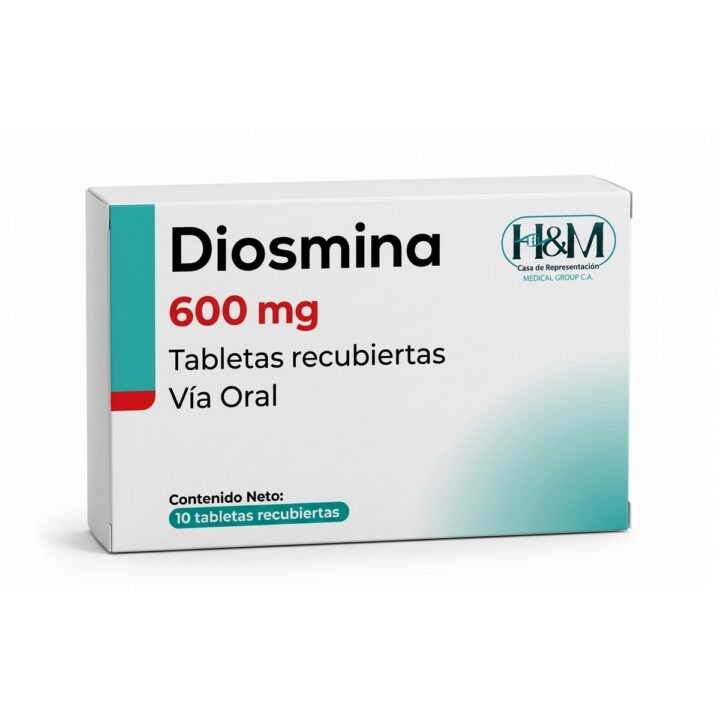 Diosmina 600 mg tabletas recubiertas