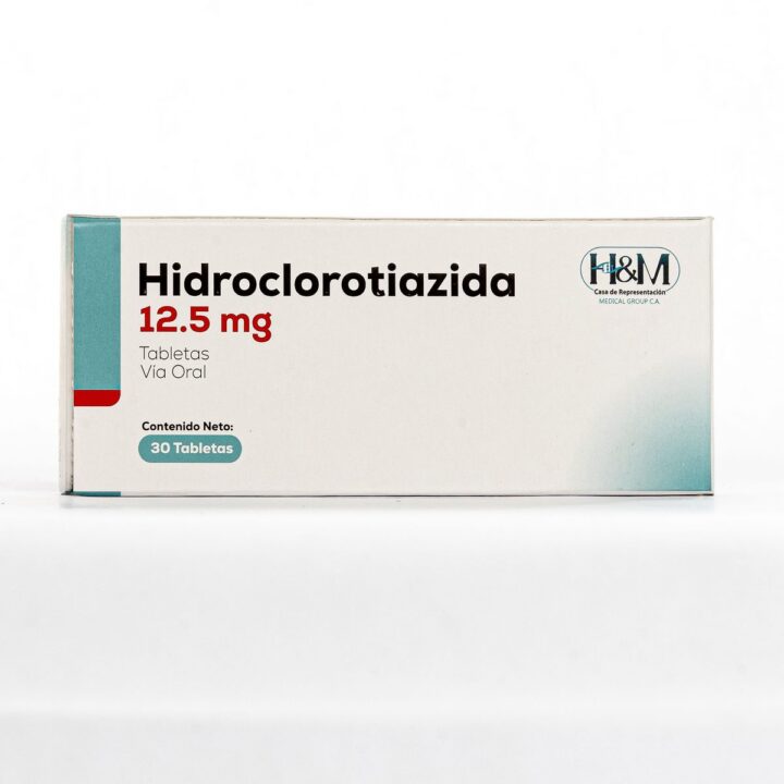 Hidroclorotiazida 12.5 mg tabletas