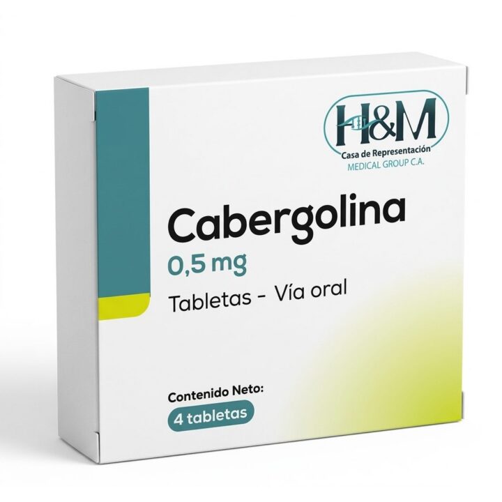 Cabergolina 0,5 mg tabletas