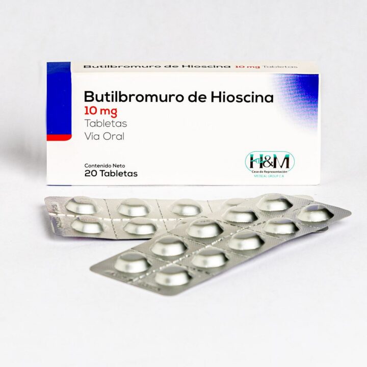 Butilbromuro de Hioscina 10 mg tabletas
