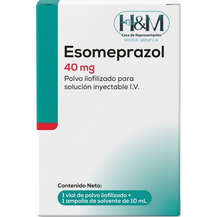 Esomeprazol Sódico 40 mg polvo liofilizado para solución inyectable