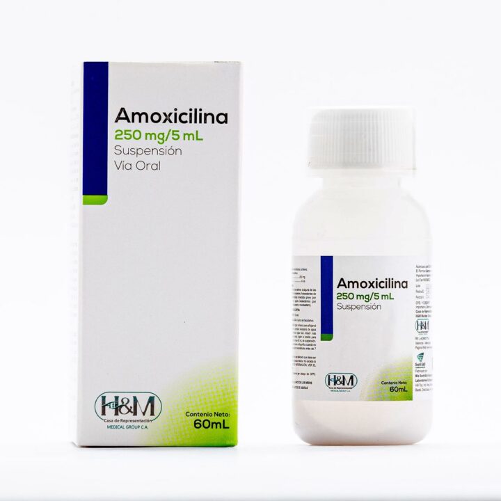 Amoxicilina 250 mg/5 mL suspensión