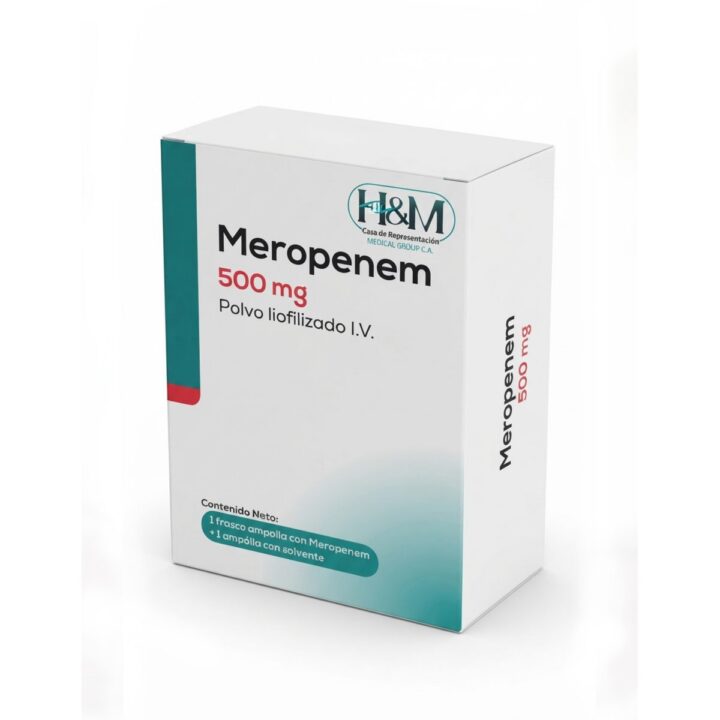 Meropenem 500 mg polvo para solución inyectable