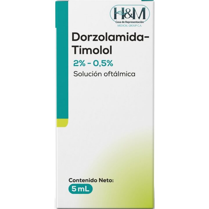 Dorzolamida + Timolol 2% – 0.5% solución oftálmica