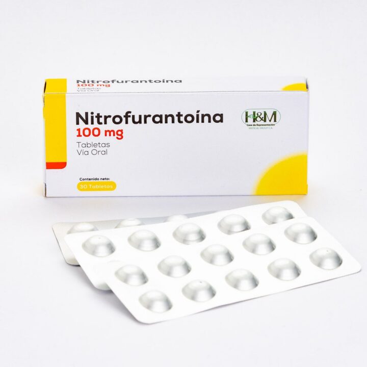 Nitrofurantoína 100 mg tabletas